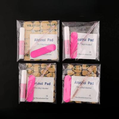 Disposable Nail Polish Suit, Alcohol Cotton Swabs, Crystal Sticks, Nail Art Material Kit, Nail Art Tool Material Kit