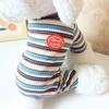 Colorful Stripes Dog Jumpsuits Cute Soft Puppy Rompers Fashion Dog Clothes