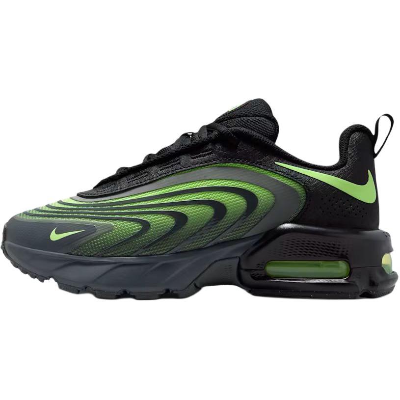 

Nike Air Max Fire Breathable And Slip Resistant Low top Kids Lifestyle Shoes Black Neon Green Kids IF2622-007 35.5