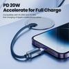 Toocki USB C To Lighting Cable for 14 13 12 11 Pro Max Mini 8 7 Plus AirPods iPad Fast Charging Type C Lightning Cable