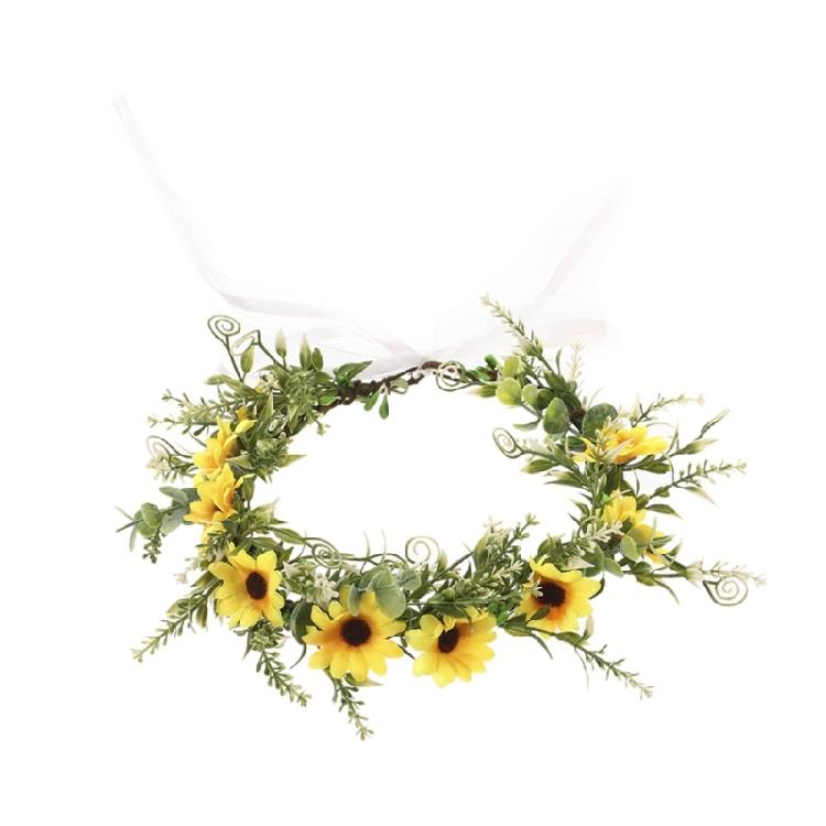 Flower Headbands Daisy Garlands Crown Hair Wreath Bride Flower Crown Wedding