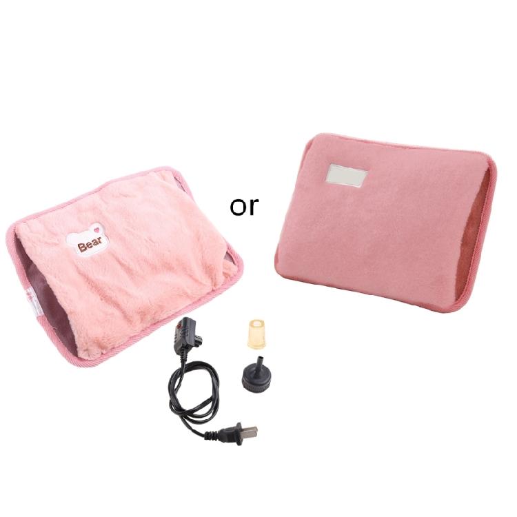 Rechargeable Hot Water Bag Hot Water Bottle Heater Bag Winter Explosion-proof розовый