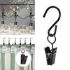 50Pcs/set Multipurpose Light Hangers Metal Clips for Curtains Camping Picture Party String Lights Curtain Hangers Clip