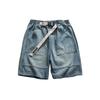 Men's Summer Hip-hop Loose-fit Denim Shorts, Japanese-style Casual Workwear Five-inch Shorts
