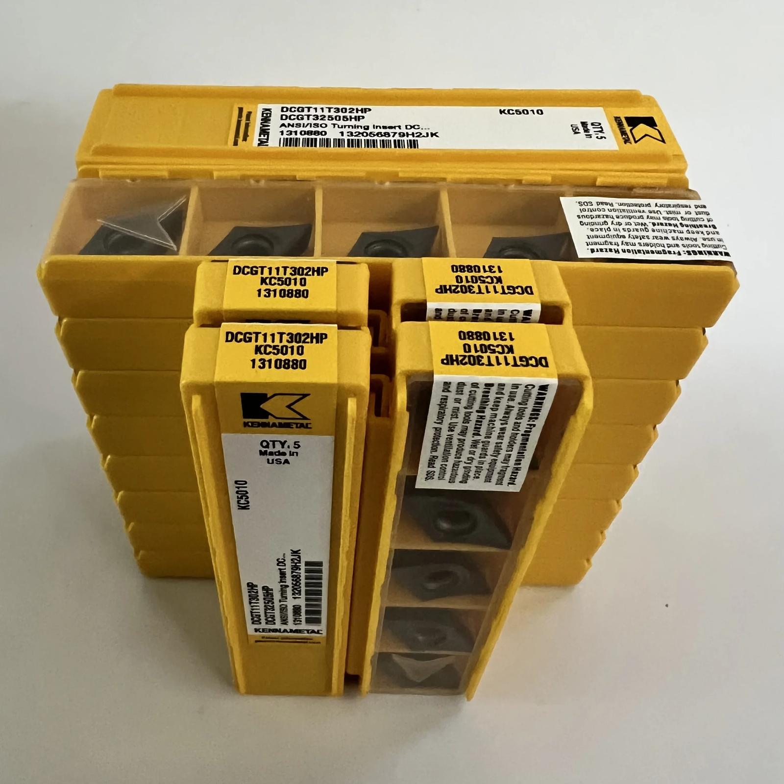 

KENNAMETEL / DCGT11T304HP KC5010 / Original carbide blade 10 Pcs