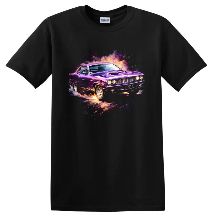 Plymouth Barracuda Old Car Muscle T Shirt Classic Coupe Hot Rod Tee