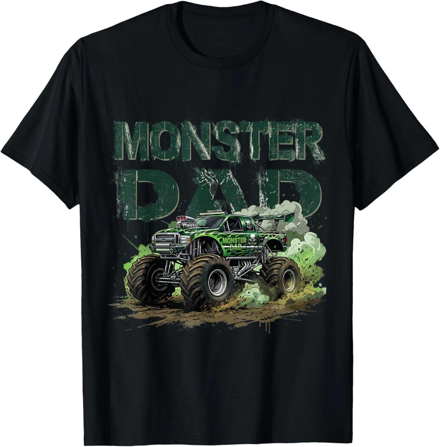 

Monster Truck Dad Family Matching Monster Truck Lovers T-Shirt S