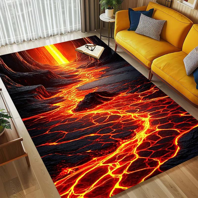 Lava Flow Living Room Nonslip Area Rug Soft Carpet For Bedroom Game Playroom Sofa Office Home Decor Doormat Christmas Gift C926164