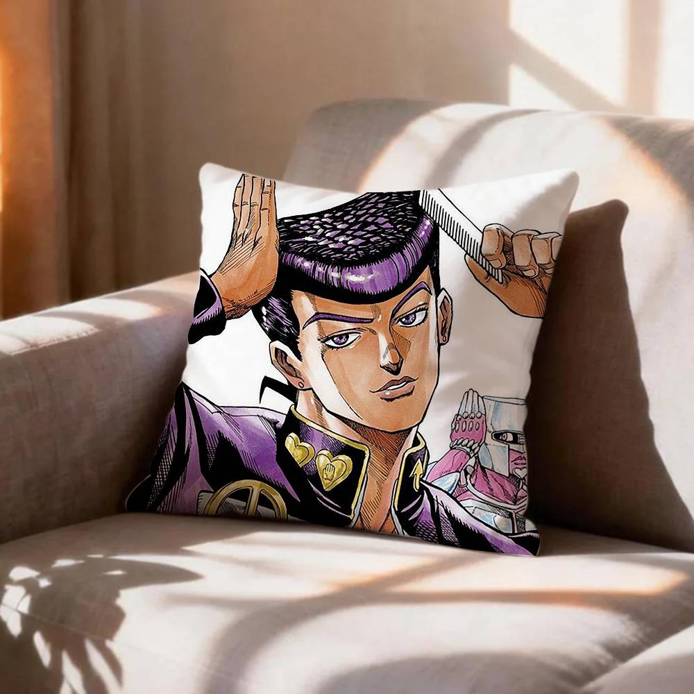 Anime Fanart JJosuke HHigashikata  Pillow Case Pattern Printed Pillowcase For Living Room Sofa Cushion Cover