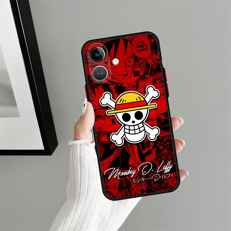 Anime O-One Pieces Back Phone Cover Case for iPhone 15 Plus 13 Mini 12 16e 17 Air XS 14 11 16 Pro Max 7 8