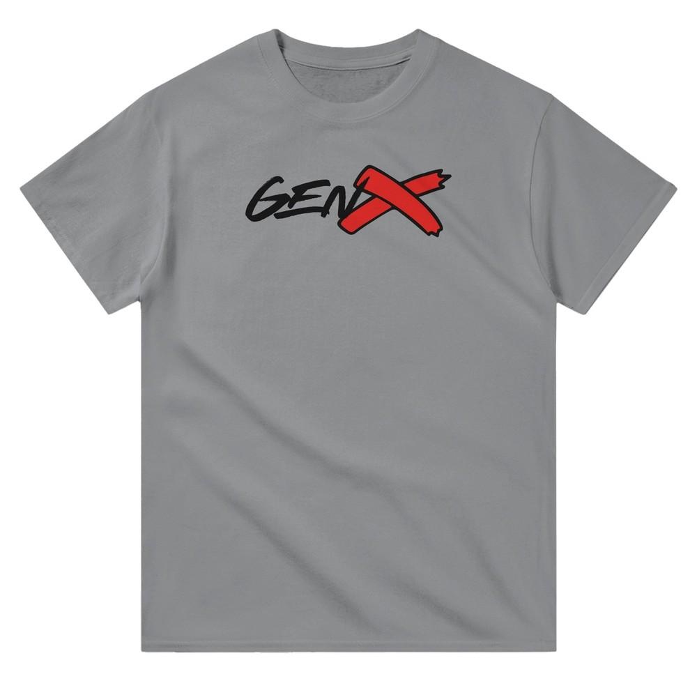 Gen X Heavyweight Cotton Crewneck T-Shirt - Classic Fit, Durable, Casual Wear Unisex T-Shirt M