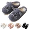 Ship In 24 Hours White Cuddle Kitty Slippers Woman Indoor Fuzzy Shoes 46-47 Warm Cat Lovers Slipper Women Funny Animal Slipper