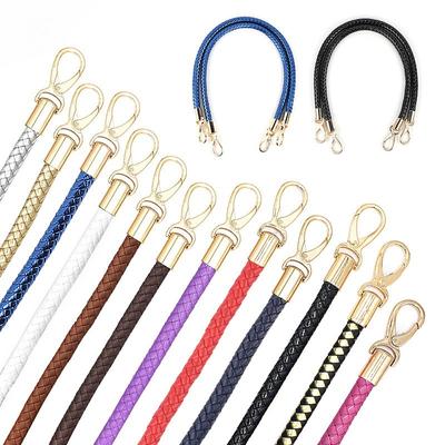 1Pc  Imitation Leather PU Bag Strap Bag Handle Arm Arm Strap Accessories, Black PU Woven Strap Bag Shoulder Strap