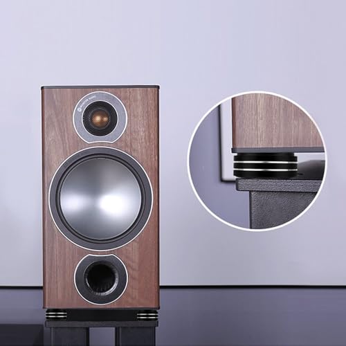 4-Piece Audio Insulators, Anti-Howling Preventer for Speakers, with Non-Slip Rings, for Home Theater, AV Receivers, Amplifiers, and Sound Systems, 40m