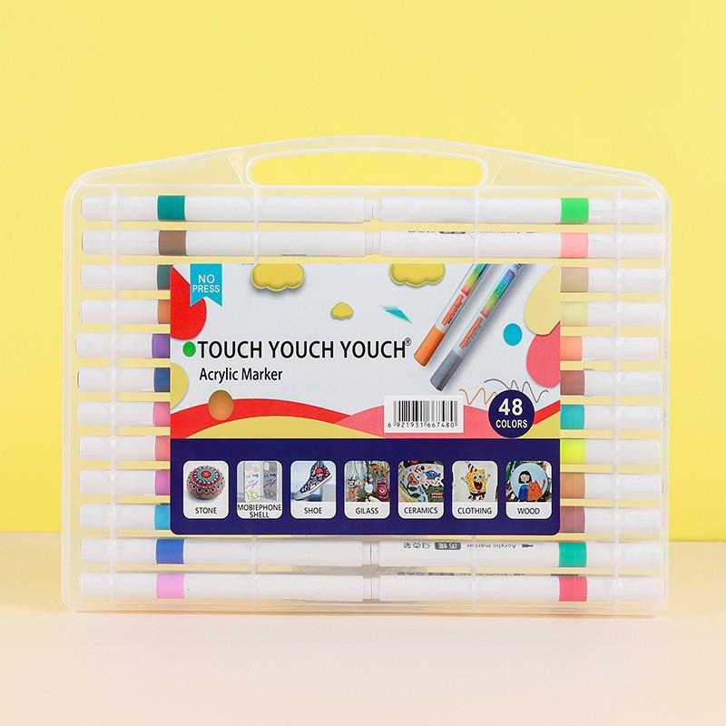Acrylic Markers: 12, 48, 60, 80 Water-Based Colors for Student Art, Anime, Hand-Painting, Coloring, and Doodling.