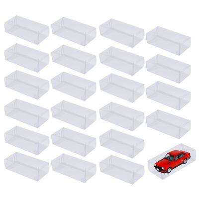 Rimikuru 200-Piece Set of Tomica Miniature Car Clear Cases, Storage and Display, Transparent (3.0cm X 4.0cm X 8.2cm)