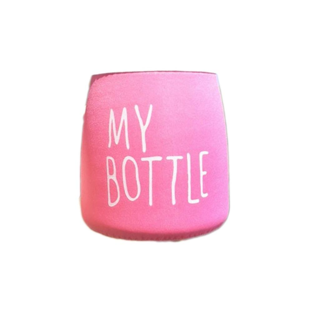 

Water Bottle Case Water Bottle Cover With Strap Cup Sleeve Outdoor Sport Camping Accessories rose red-No strap
