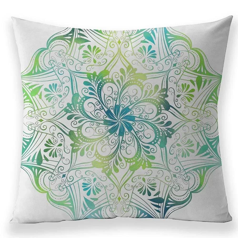 Bohemian Style Mandala Pillow Case Living Room Bedroom Seat Sofa Cushion Cover Home Decorating Linen Pillowcases 45*45 Cm