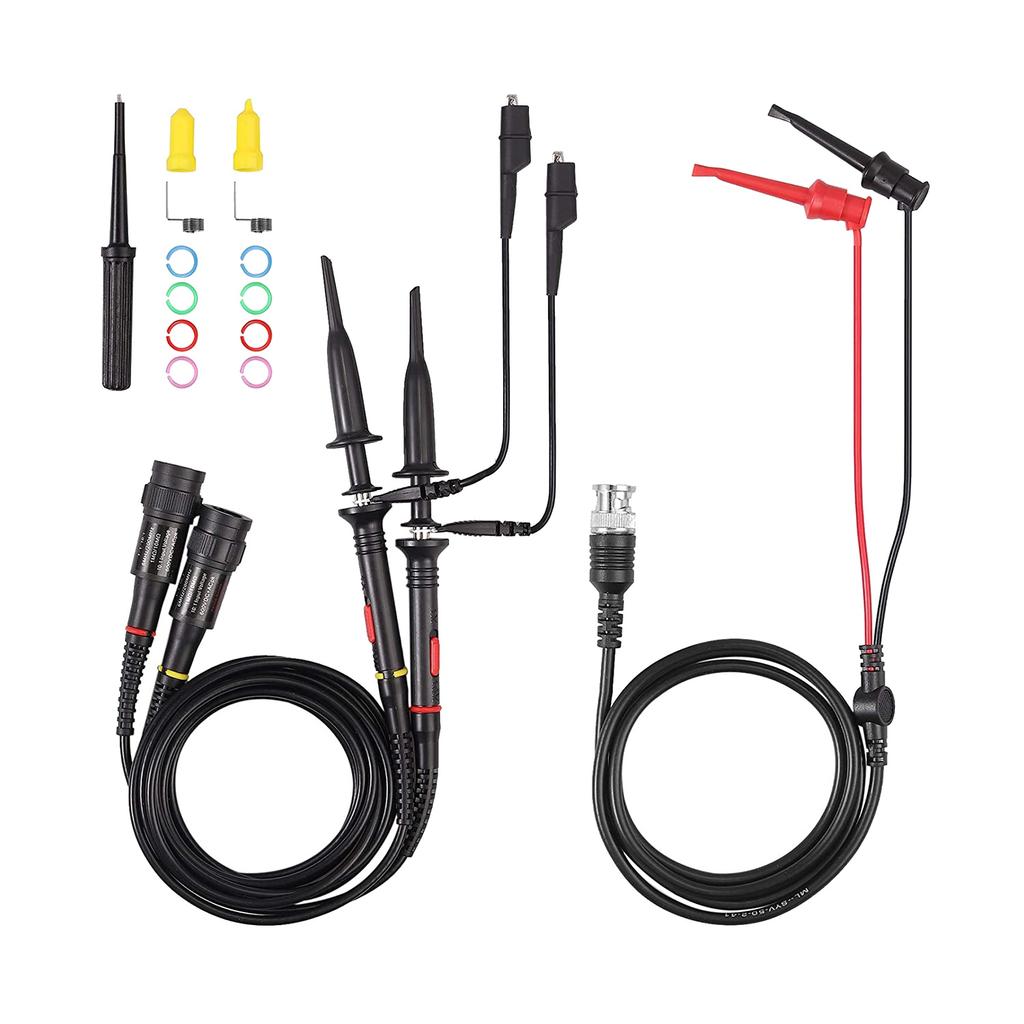 A20F-P2200 Oscilloscope Probe With Accessories Kit 200Mhz Oscilloscope Clip Probes 1X 10X With BNC Mini Grabber Test Lead