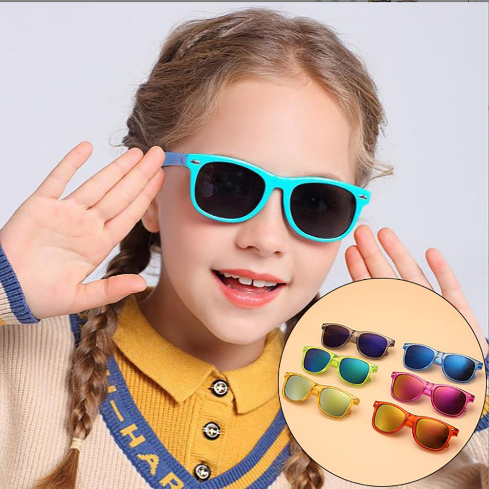 Children's Square Frame Sunglasses Sun Protection Sunglasses Simple and Versatile Fashion Trend New Document Summer 2024