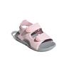 adidas Swim Synthetic Leather Slip Resistant Anti Kick Cushioning Low Top Toddler Shoes Pink Gray FY8065