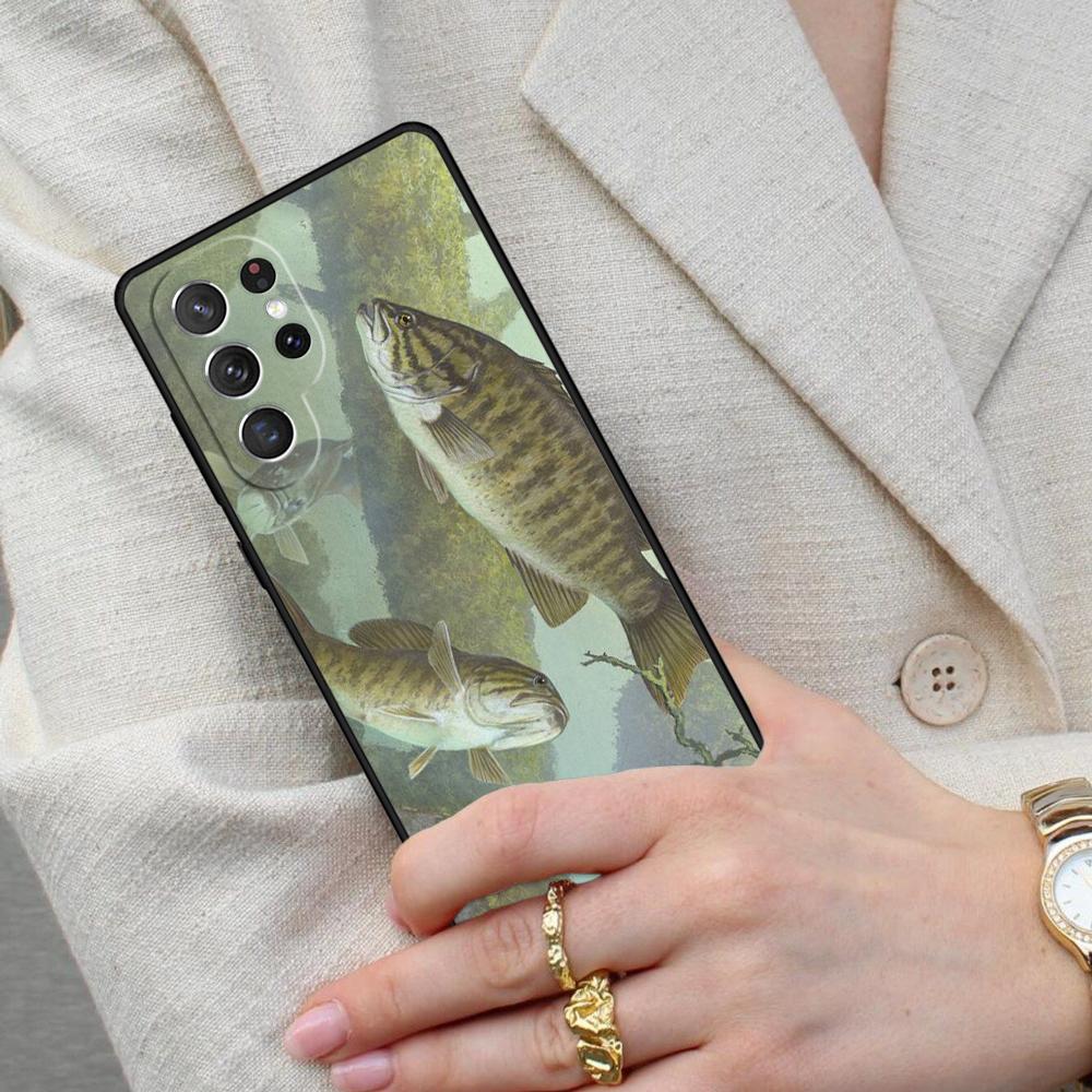 Bass Fishing Lake Fisherman SOFT Cell Phone Case for Samsung Galaxy S26 Ultra S25 S24 S23 S22 S21 S20 Note10 Cover