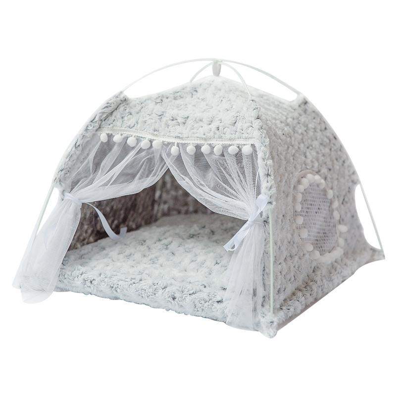 Sweet Princess Cat Bed, Foldable Tent, Dog House, Kitten Basket Beds, Cute Cat Houses, Home Cushion, Pet Kennel Products