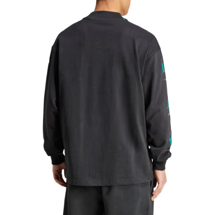 adidas Equipment Series EQT GFX Langarm-T-Shirt Herren Oberteile Schwarz JN4849