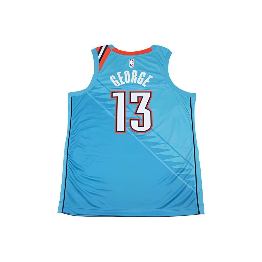 Nike NBA City Edition Swingman Jersey Paul George - Oklahoma City Thunder Men Jersey Sky-Blue AJ4632-444