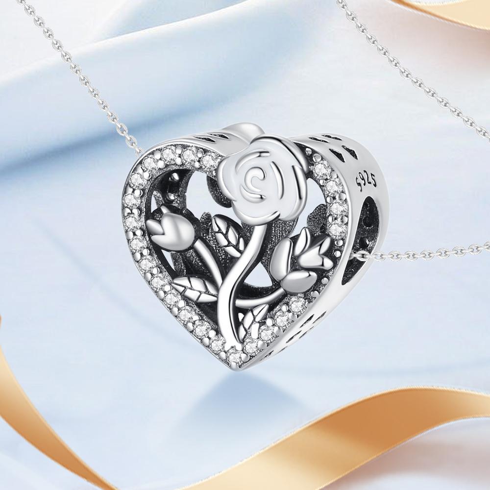 Cherry Blossom Rose Daisy Dragonfly Heart Copper Plated For Charms Copper Plated Original Bracelet For Jewelry Making