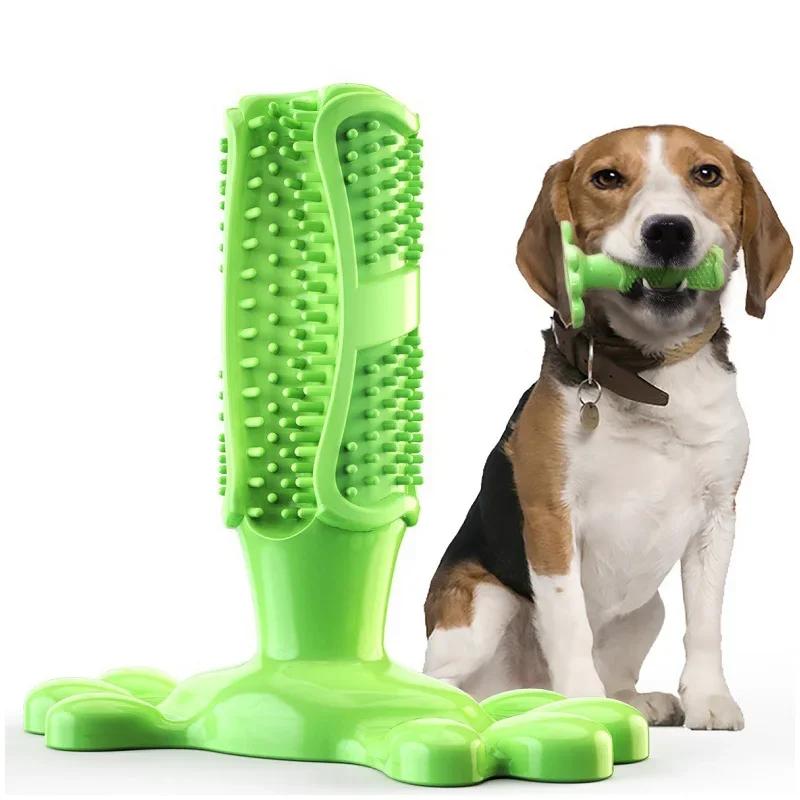 Pet Dog Toothbrush Chew Toy for French Bulldog Teeth Cleaning Puppy Teeth Grinding Stick Bone Toy