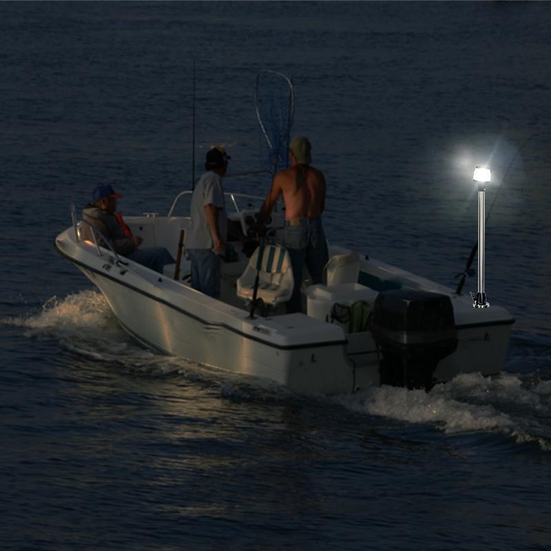 Boat Navigation Light Anchor All Round LED Lamp 2 Nautical Mile Visibility Stern Light 600mm 12V ANHEART Marine Accessories