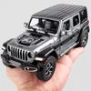 1/22 Model Jeep Wrangler Diecast Toy Car Model, Scale Metal Alloy Vehicle for Kids Boys Girls Adults, Doors Open,Gifts Gray111