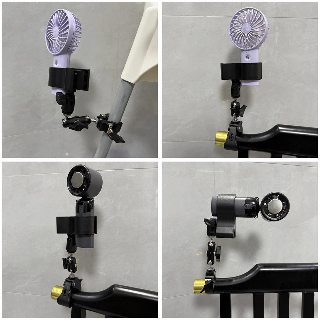 Portable Easy Installation Desktop Clamp with Anti Slip Rubber Pad for Secure Grip on Fan Light Microphones and More