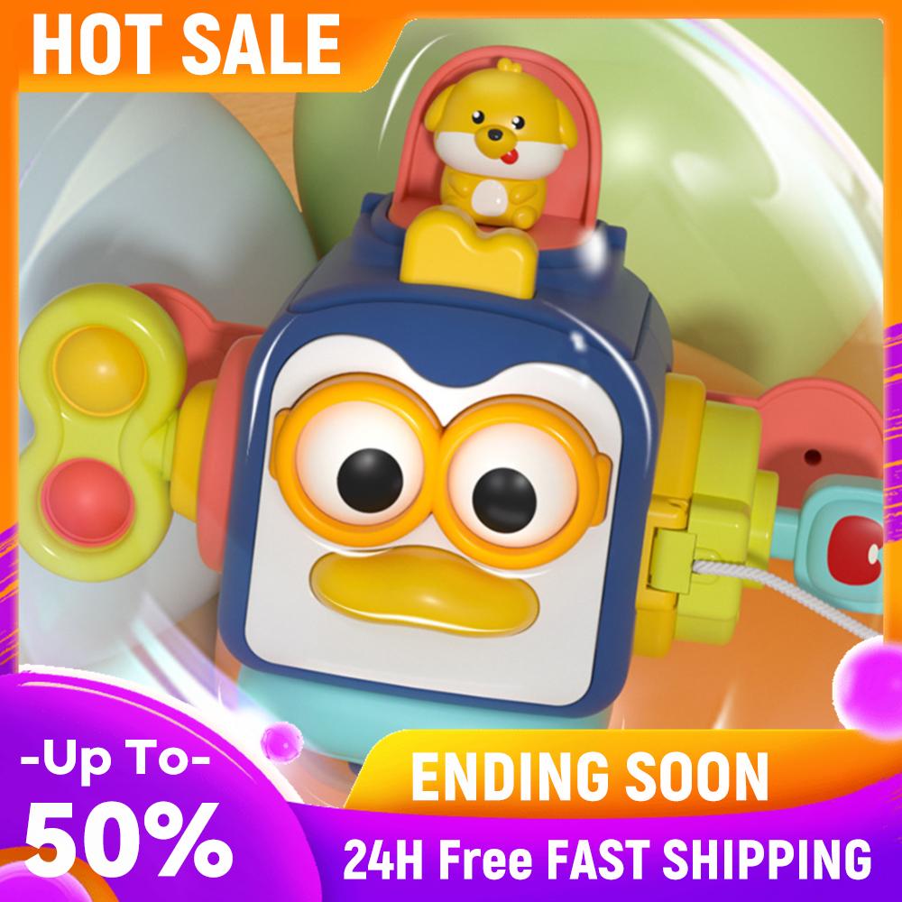 

Penguin Shape Interactive Fidget Toys Montessori Cube Toy Hand Eye Coordination Toy for Above 12 Month Baby China Mainland