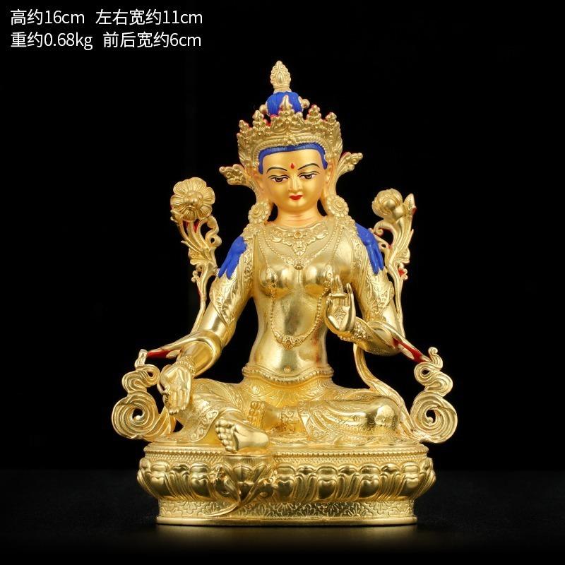 Longevity Buddha pure copper Tibetan Tantra gilt 7 inches 10 inches 15 inches Buddha statue for salary Bronze Buddha statue orna