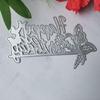 Metal Die Cuts Butterfly Letter Embossing Template Stencil Scrapbooking for Card