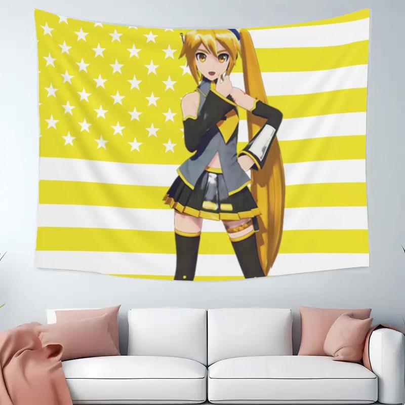 Neru Vocaloid Akita Tapestry Neru Triple Baka Anime Wall Hanging Living Room Bedroom Decoration Home Decoration