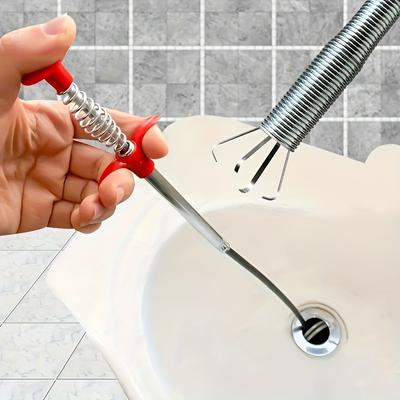 Toilet Unclogging Tool-Home Toilet Drain Cleaner with 4 Claws,Flexible Handheld Sewer Grabber,Garbage Picker for Household Sinks