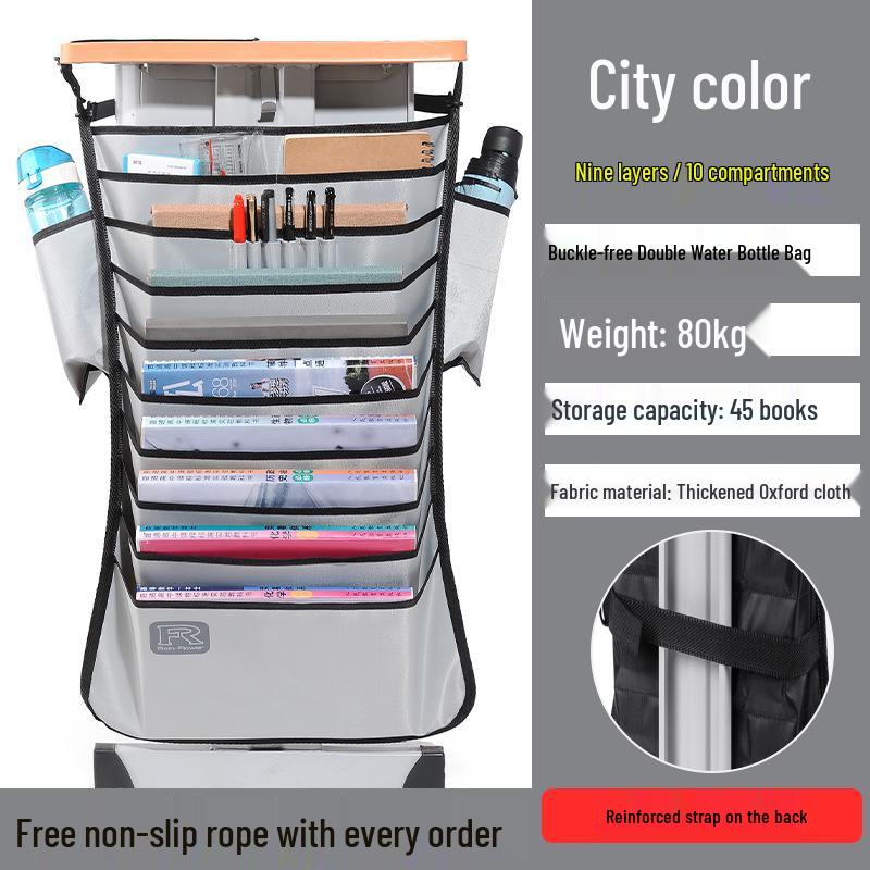 Large Capacity Hanging Desk Book Bag for Students