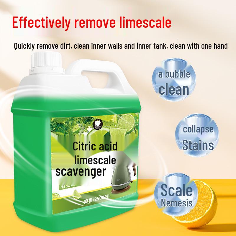 Food-Grade Citric Acid Descaler: Household Kettle and Tea Scale Remover