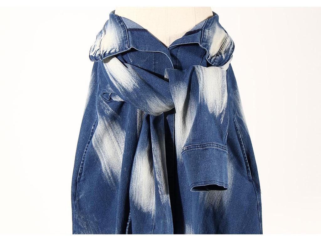 2024 Summer Tie-Dye Fringed Hem Tie-Waist Long Skirt for Women