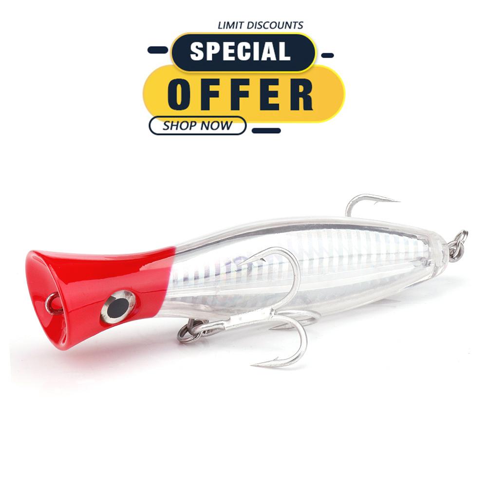 

Ограниченное специальное предложение 12 см 44 г Плавающий поверхностный искусственный жесткий воблер Морская рыбалка Большие попперы