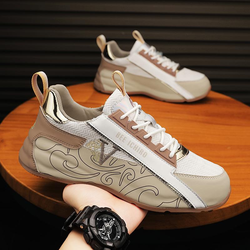 Men's shoes new sports shoes summer breathable tide brand high-end heightening sole shoes