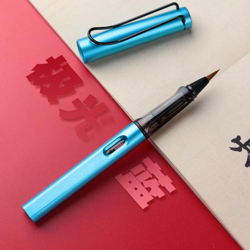 Penna stilografica con pennino morbido e cartuccia ricaricabile per calligrafia e copia di sutra