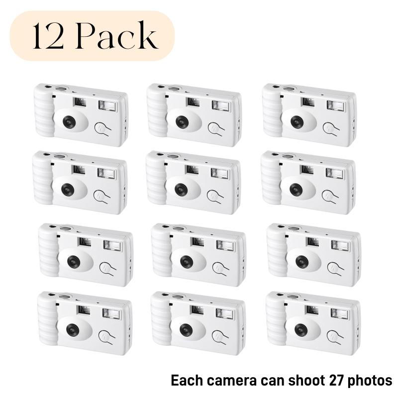 2-12PCS Wedding Disposable Camera One Time 35mm Film Camera 27Roll Flash Camera for Anniversary Birthday Gift Party Vacation