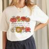 Cartoon Unisex's Short Sleeve Printed Fashion Casual Flower Printed Pattern T-Shirt Top Printed Unisex's Clothing T-Shirt