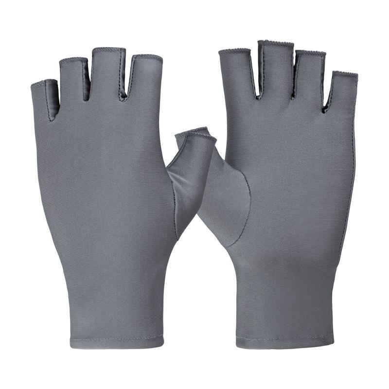 Half-finger Gloves Anti-ultraviolet Driving Gloves Summer Thin Semi-Finger Stretch Ice Silk Sunscreen Gloves