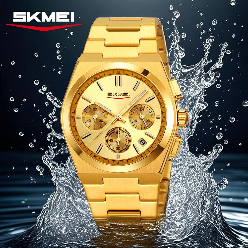 Men's Watches Waterproof Luminous Stainless Steel Quartz Business Luxury Calendar Watches for Men Reloj Hommes