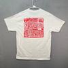 T-shirt Grafica Bianca con Salsa Mikes Hot Honey Taglia L da Uomo Adulto
